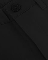 Black Straight Twill Chino Pant