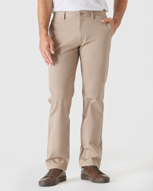 Khaki Straight Twill Chino