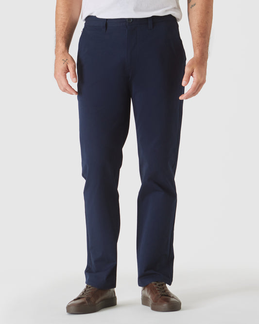 Navy Straight Twill Chino