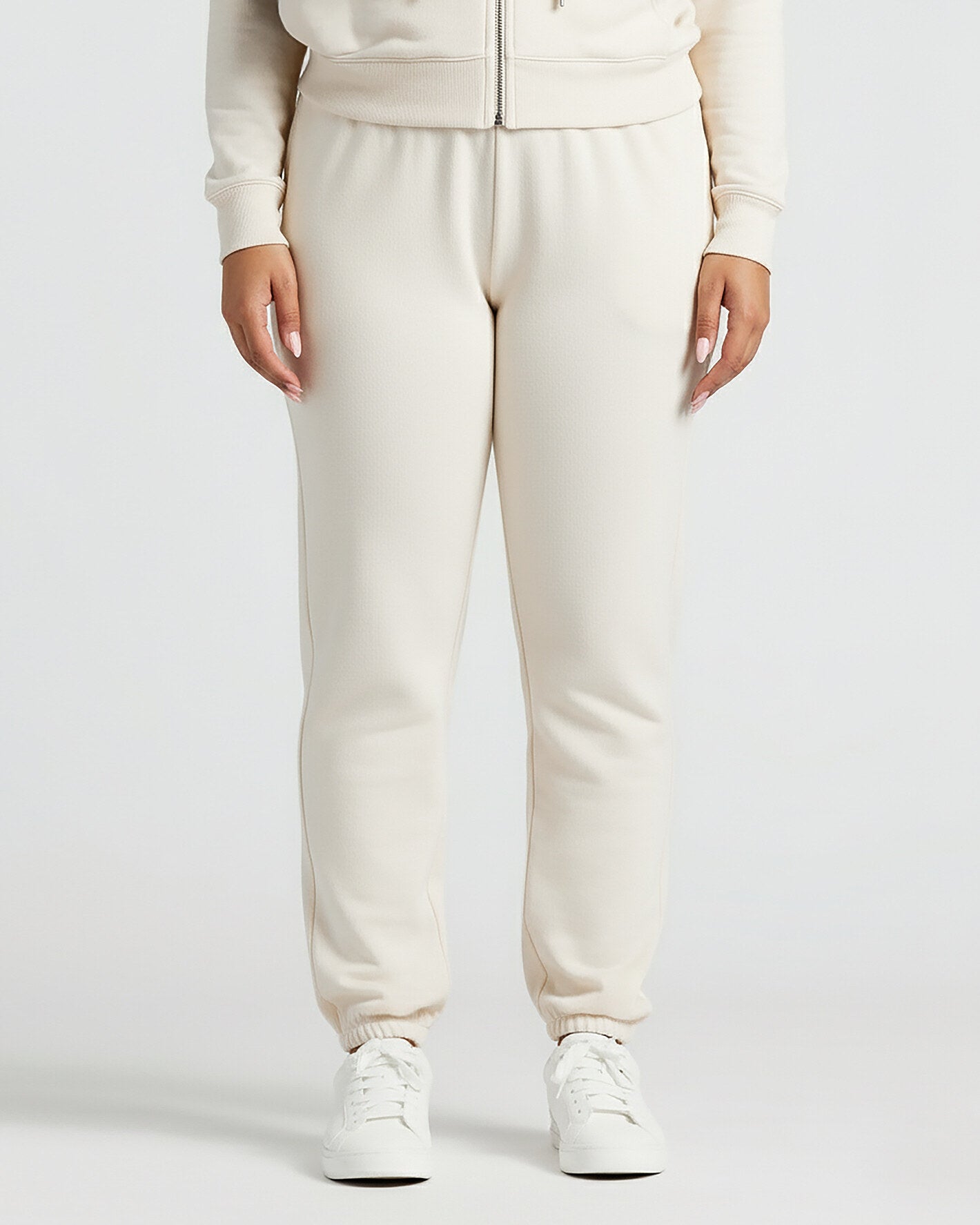 Womens Oatmeal Relaxed Joggers