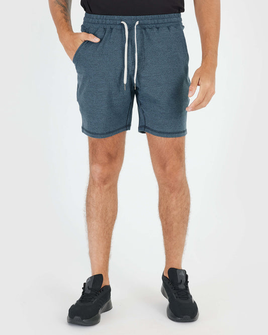 Dark Heather Indigo Active Comfort Shorts