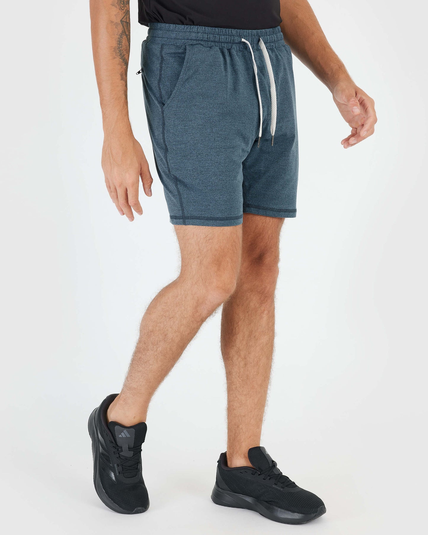 Dark Heather Indigo Active Comfort Shorts
