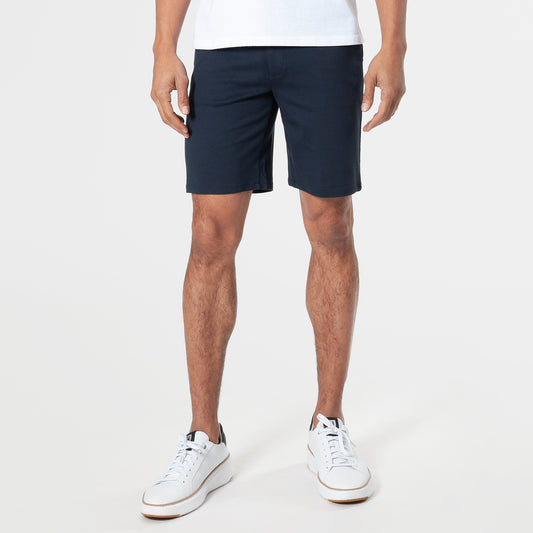 9" Navy Comfort Chino Short