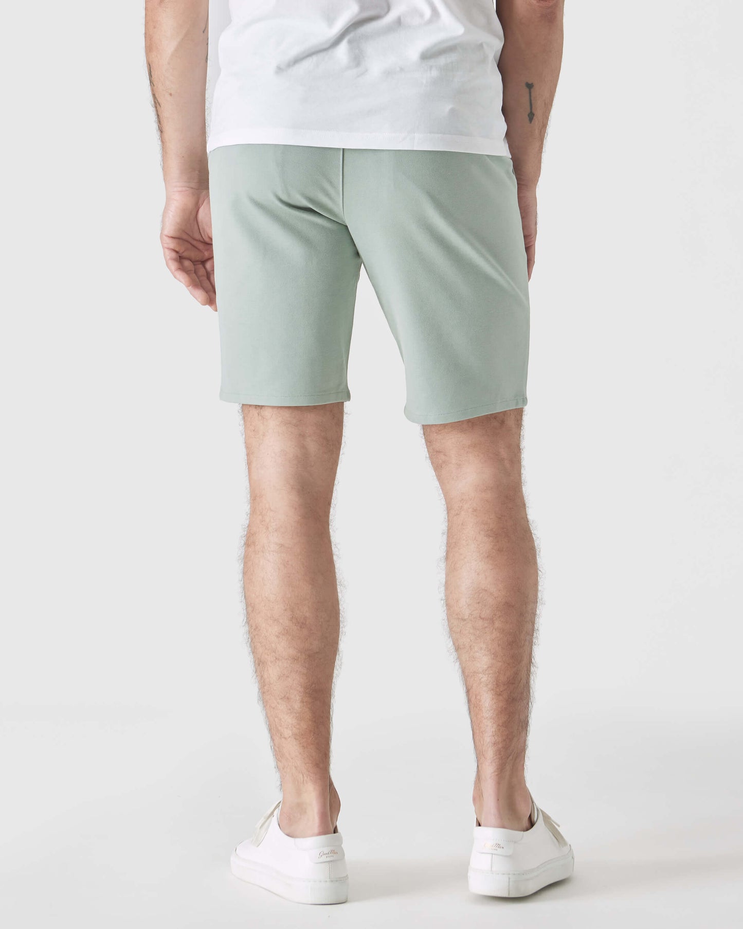 9" Slate Green Comfort Knit Chino Shorts