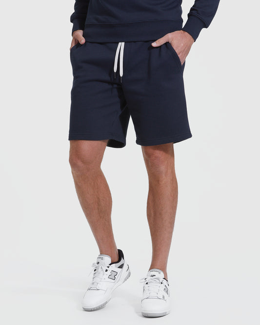 Navy Fleece French Terry Short