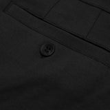 7" Black Comfort Knit Chino Shorts