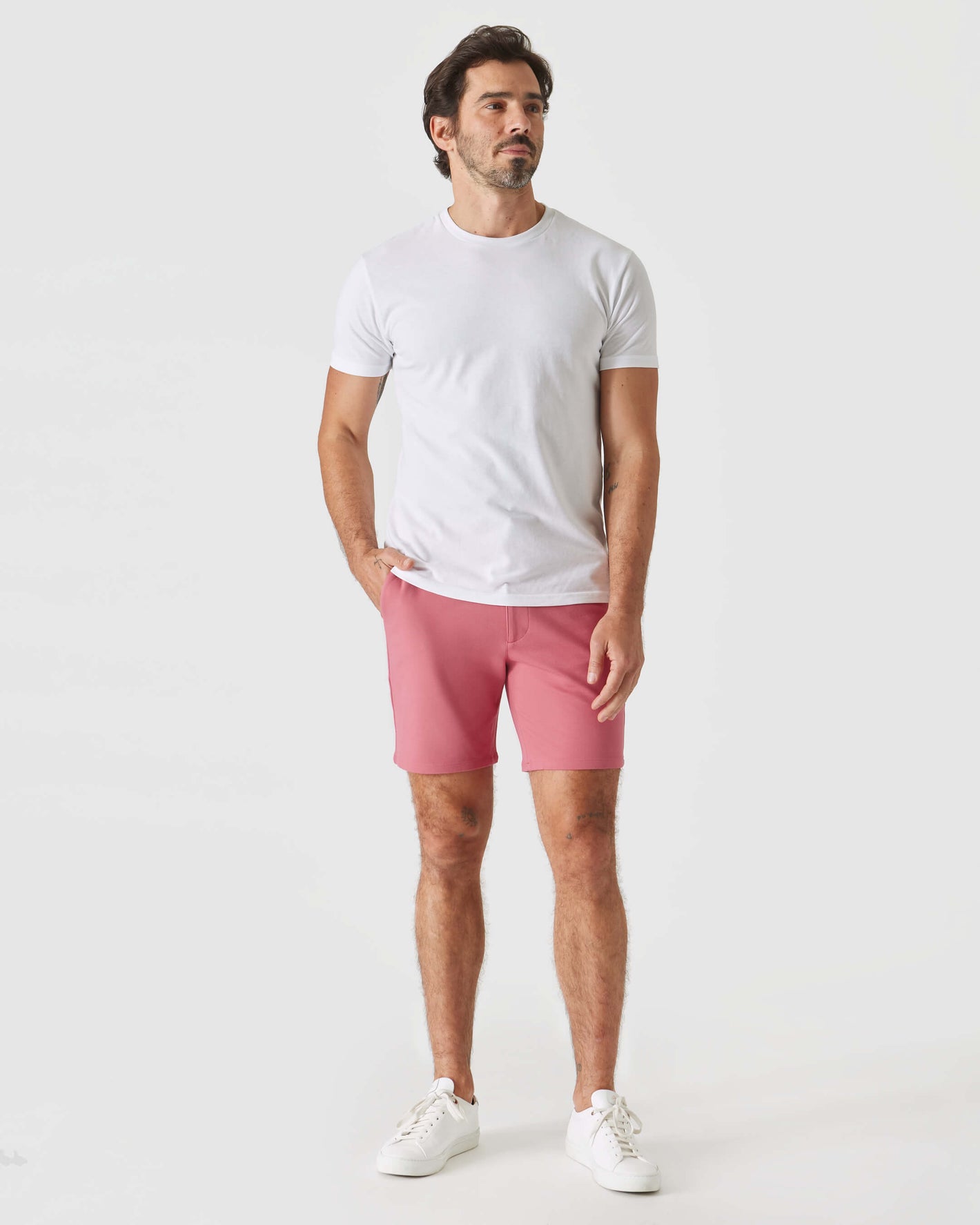7" Rosewood Comfort Knit Chino Shorts