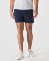 6" Navy Swim Trunk