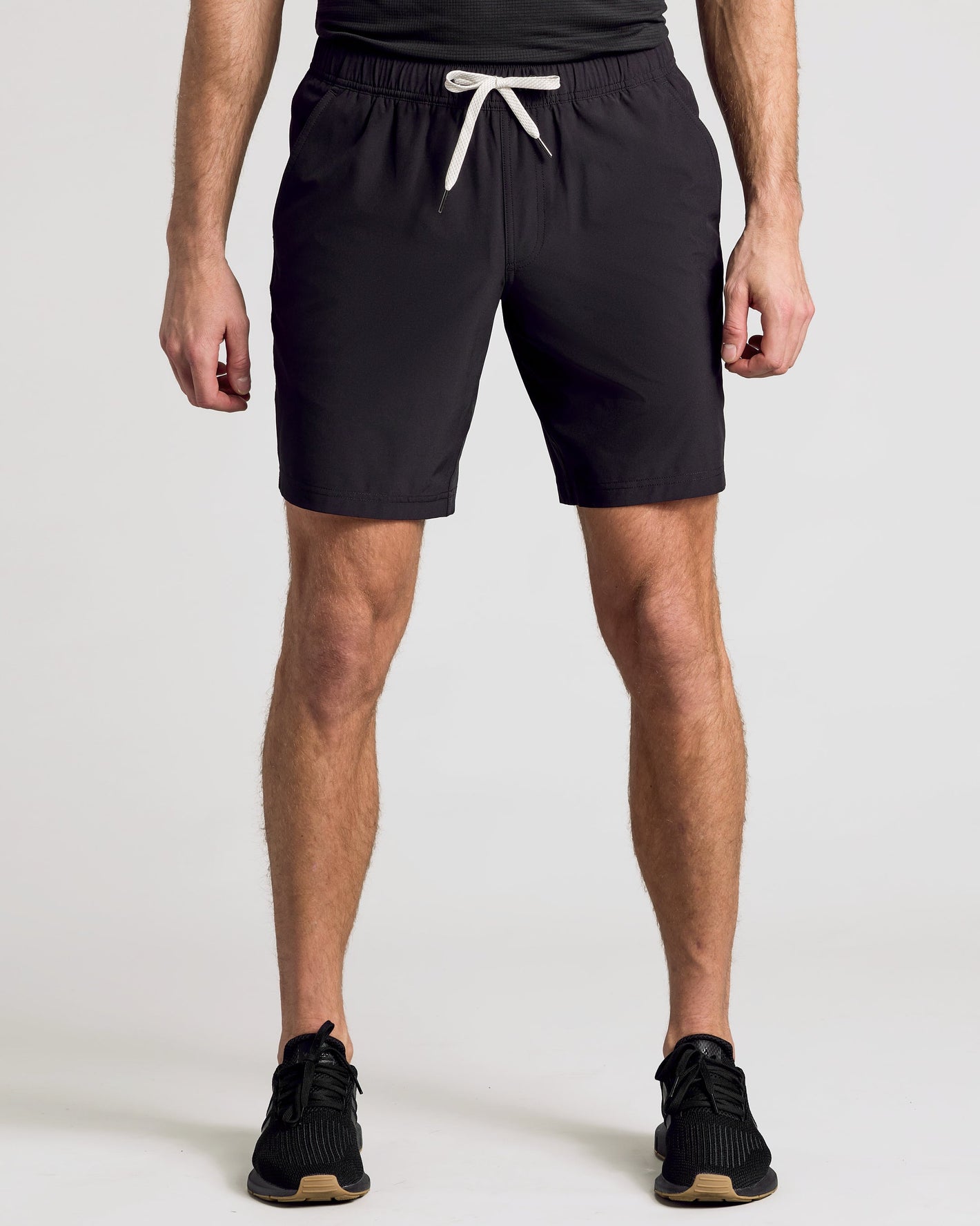 9" Black Active Quick Dry Shorts