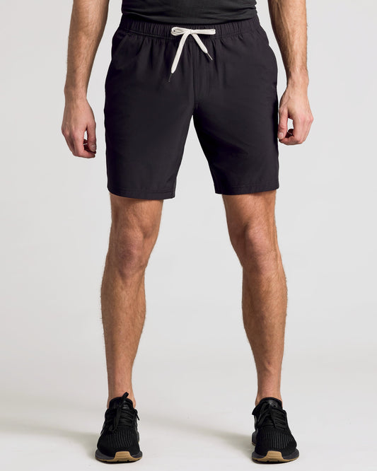 9" Black Active Quick Dry Shorts