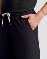 9" Black Active Quick Dry Shorts