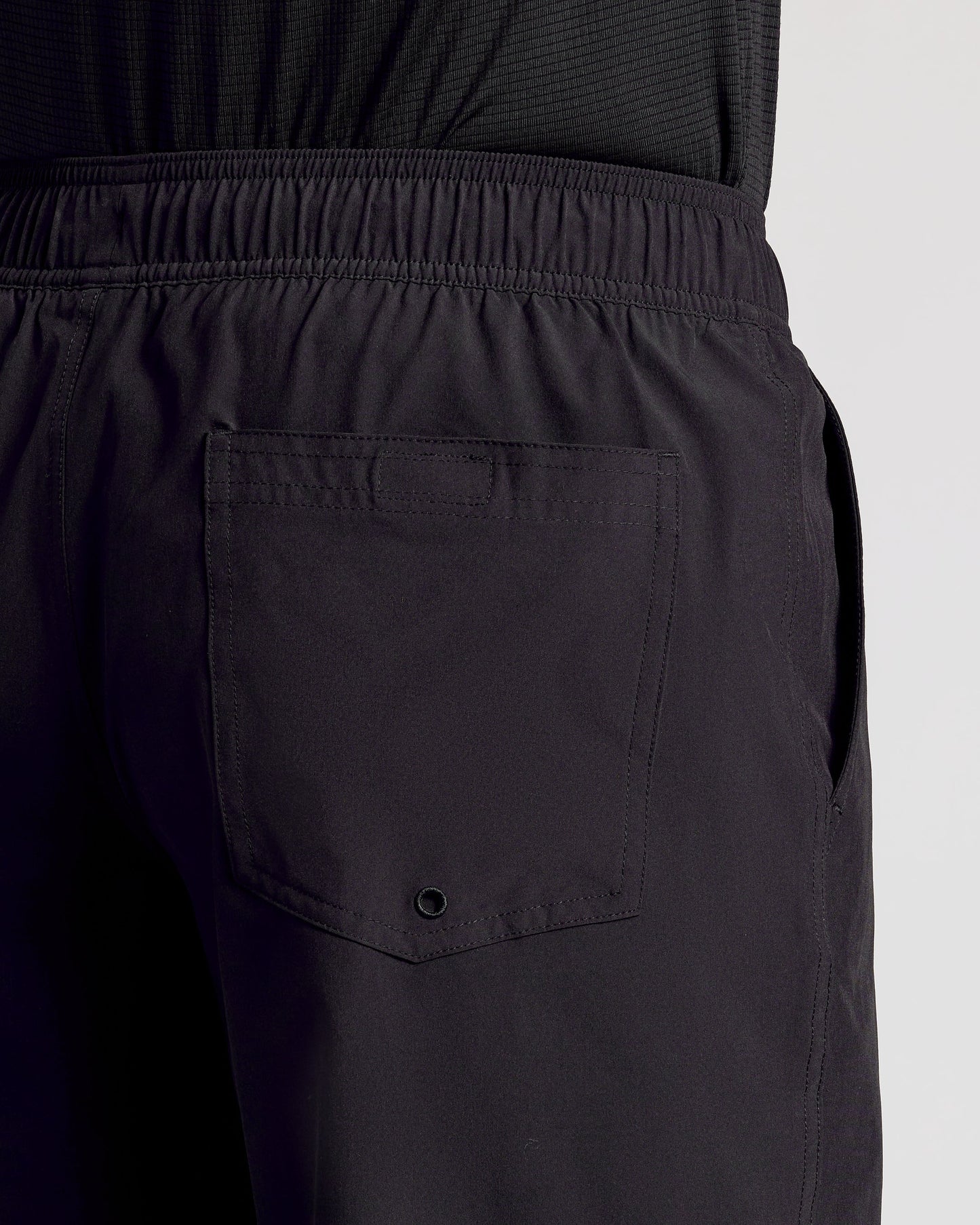 9" Black Active Quick Dry Shorts