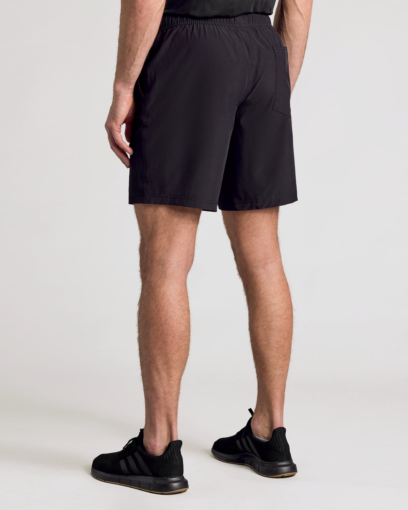 9" Black Active Quick Dry Shorts