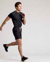 9" Black Active Quick Dry Shorts