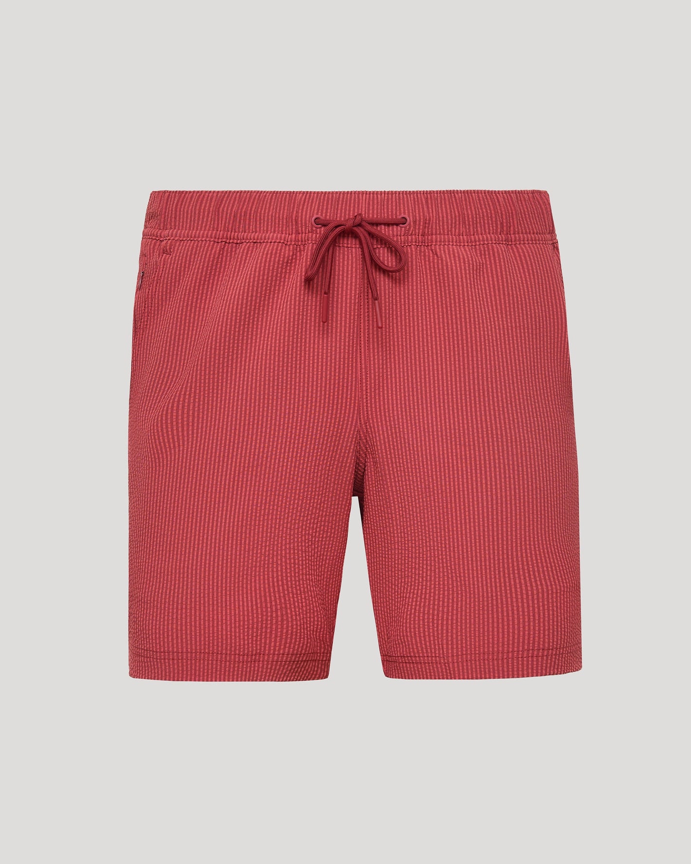 7" Cardinal Seersucker Swim Trunks