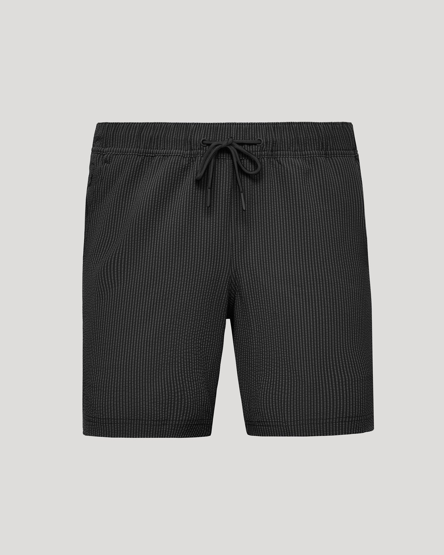 7" Smoke Seersucker Swim Trunks