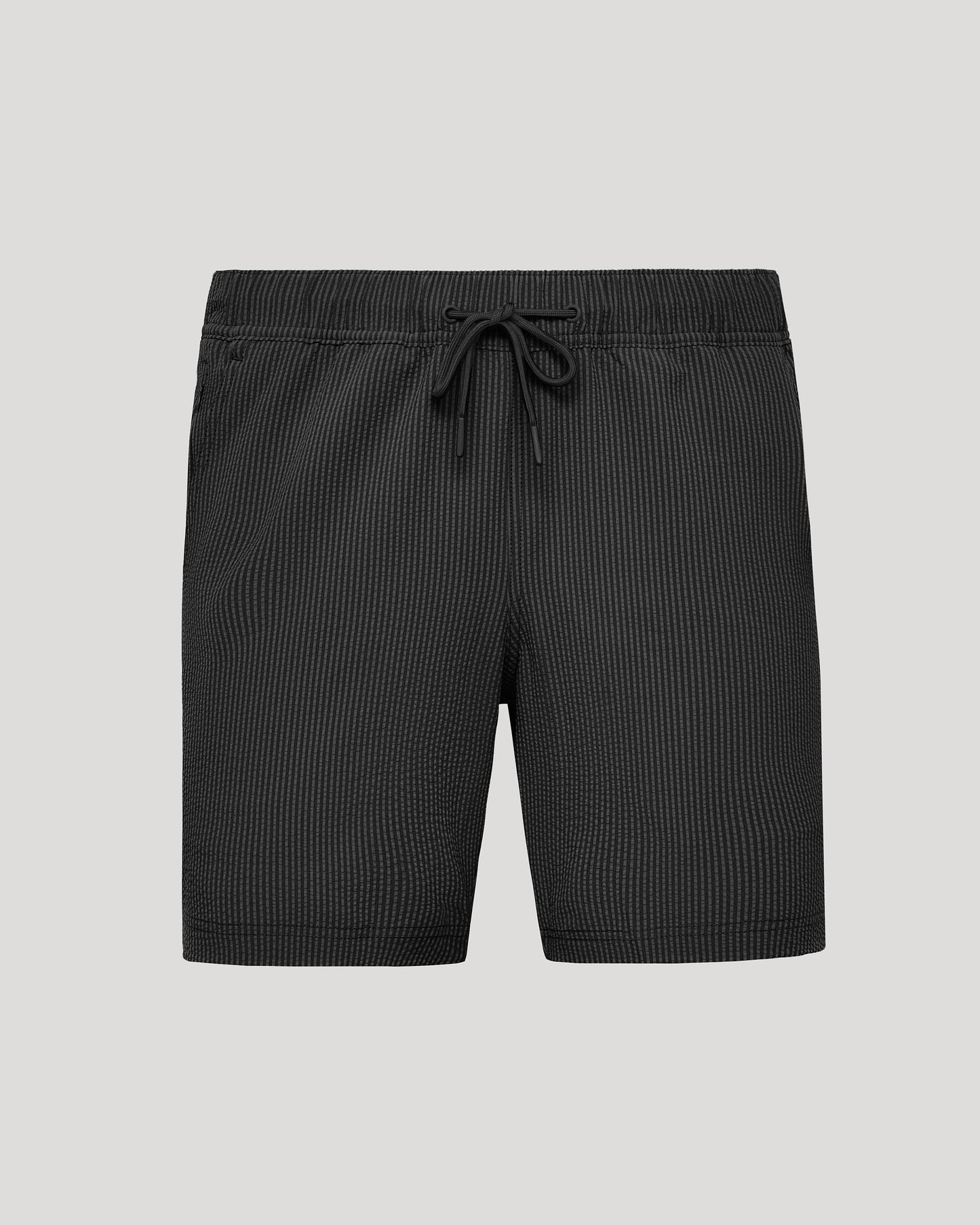 7" Smoke Seersucker Swim Trunks