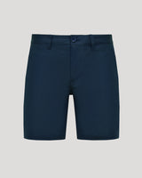7" Navy Linen Shorts