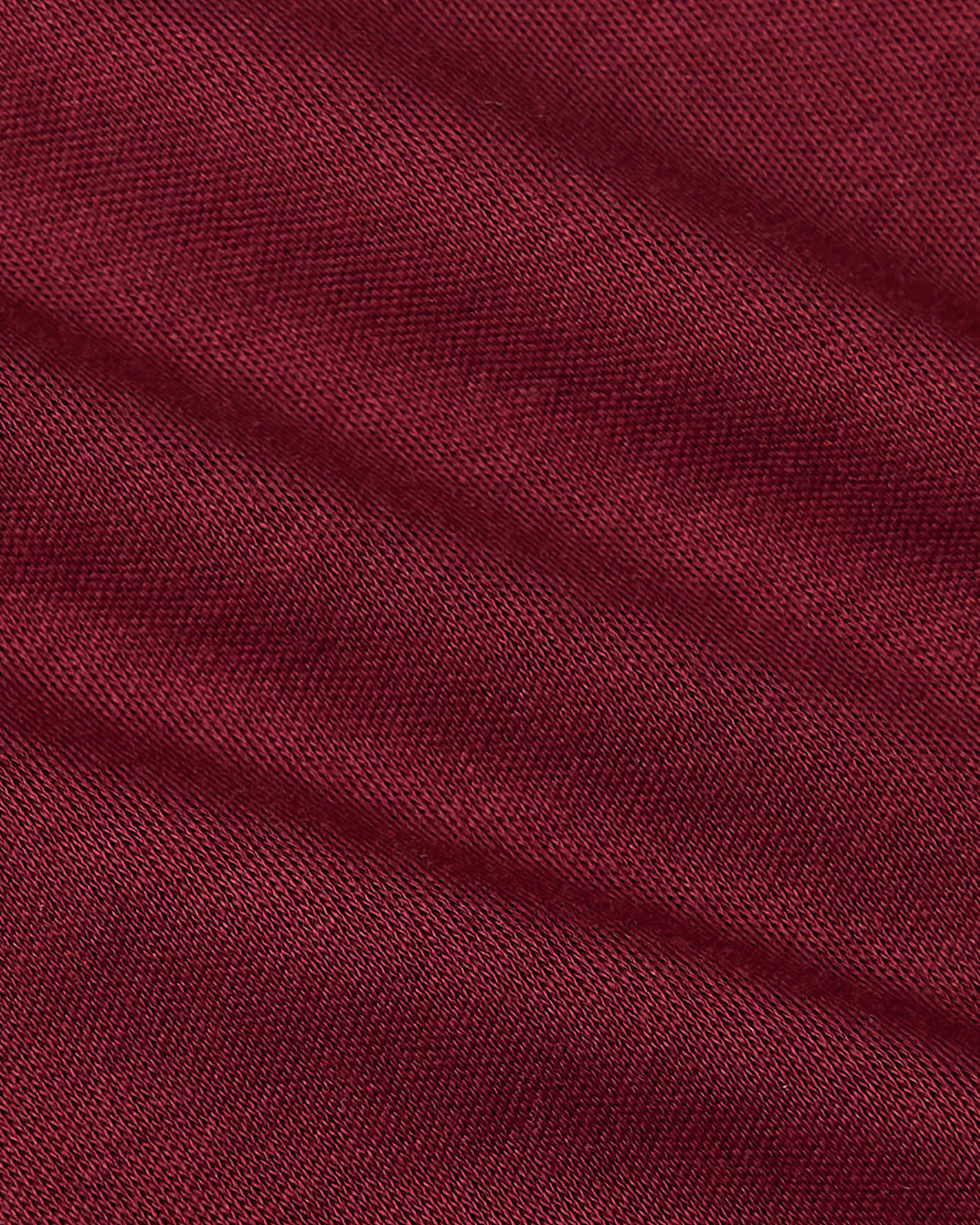 Girls Dark Maroon Cropped Boxy Crew Neck Tee