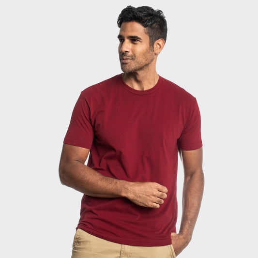 Cardinal Red Short Sleeve Crew Neck Tee