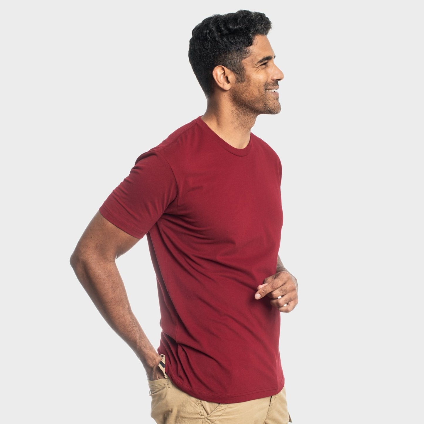 Cardinal Red Short Sleeve Crew Neck Tee