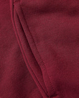 Girls Dark Maroon Relaxed Joggers