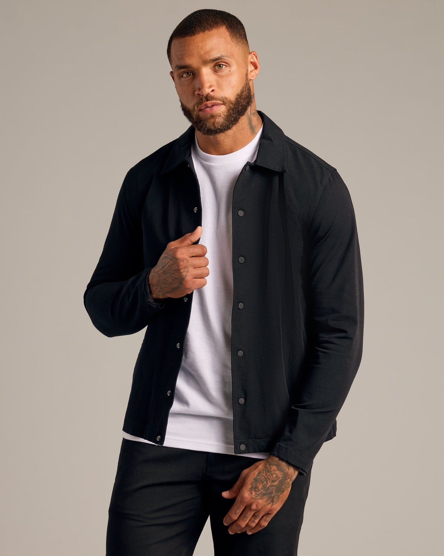 Black Coaches Jacket