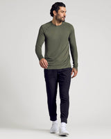 Kelp Long Sleeve Active Mesh Crew