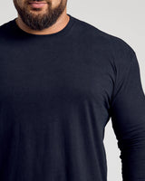 Black Classic Long Sleeve Crew Neck