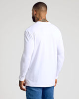 White Classic Long Sleeve Crew Neck