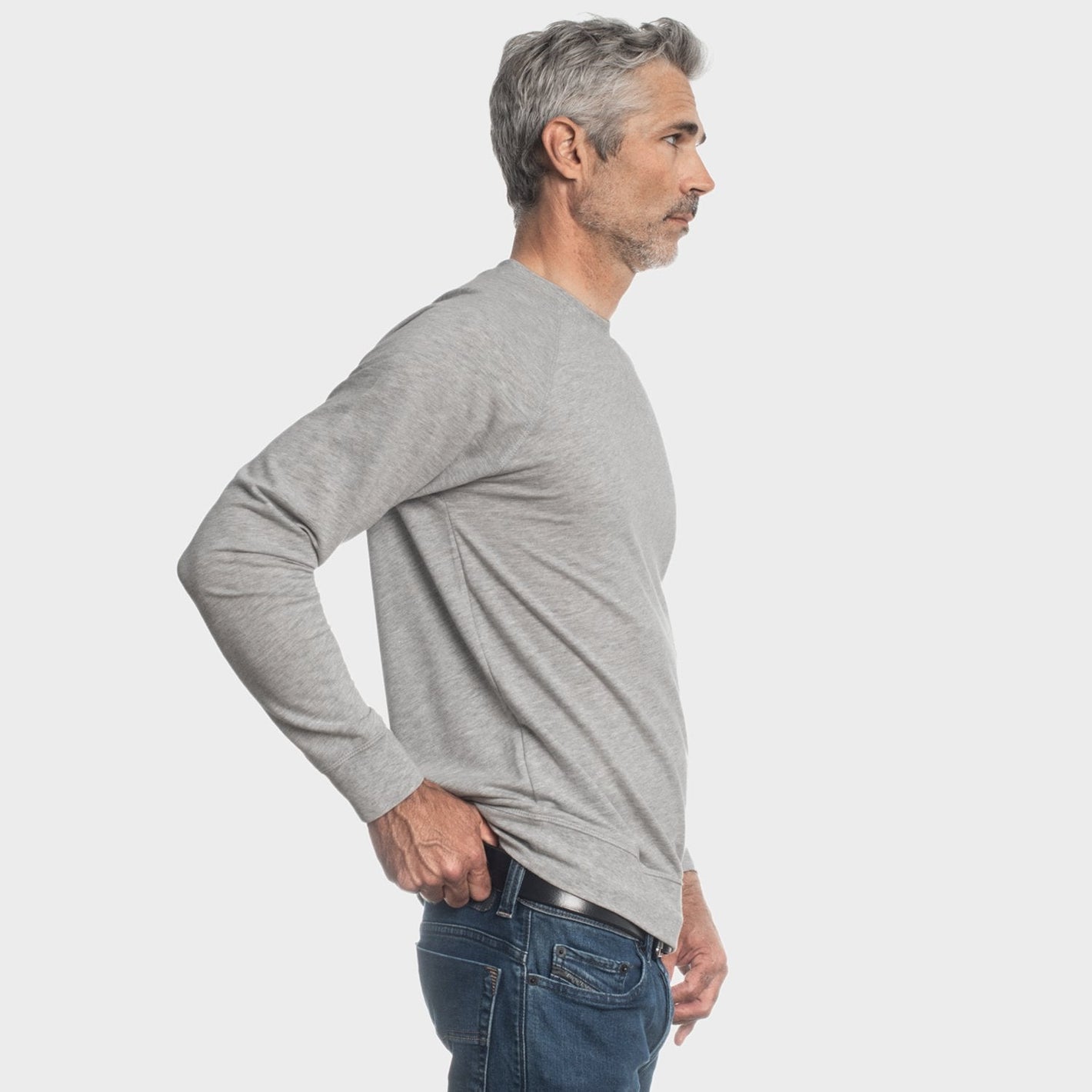 Heather Gray French Terry Sweatshirt