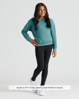 Girls Stormcloud Slouch Pullover Crew