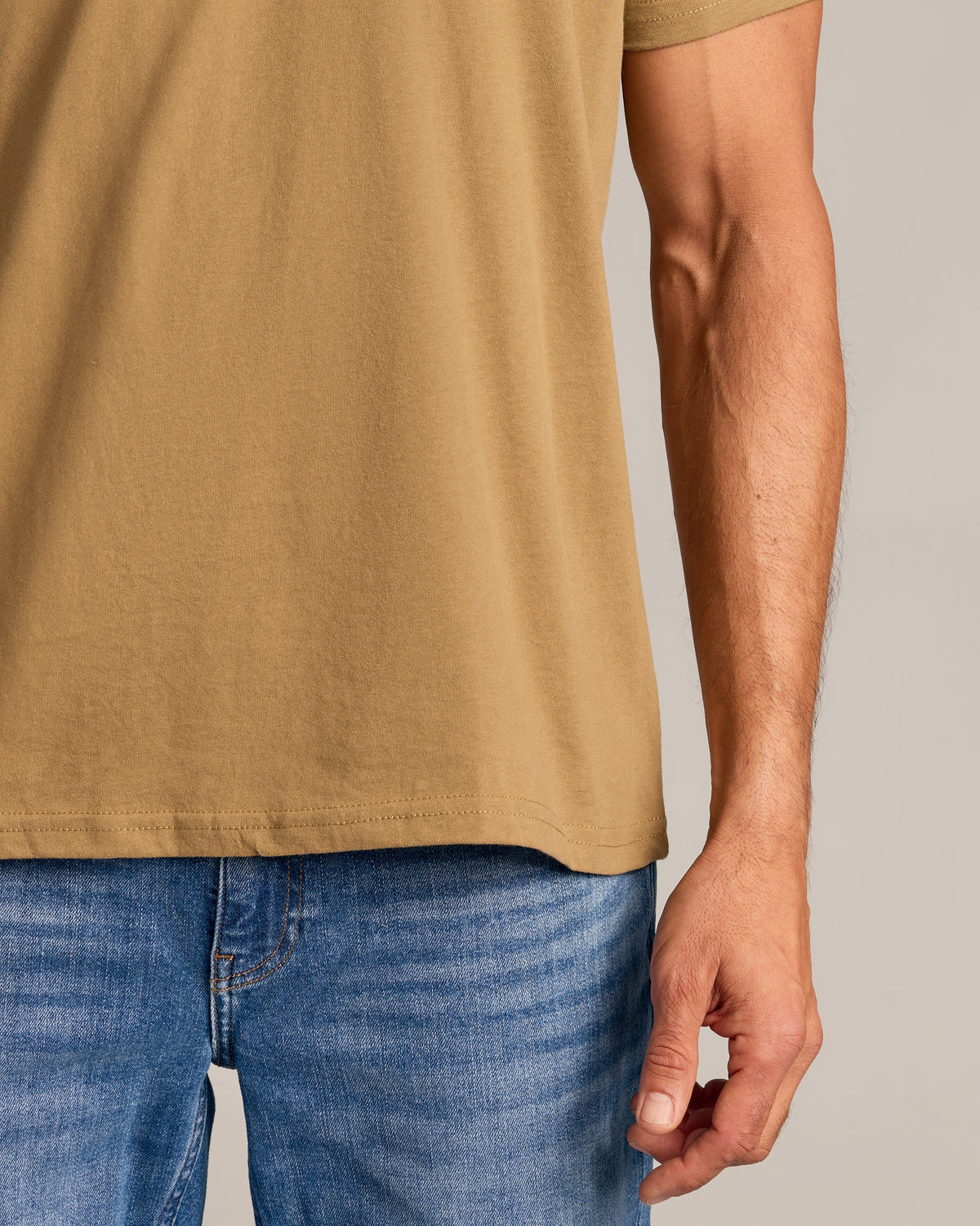 Tan 499 Classic Crew Neck