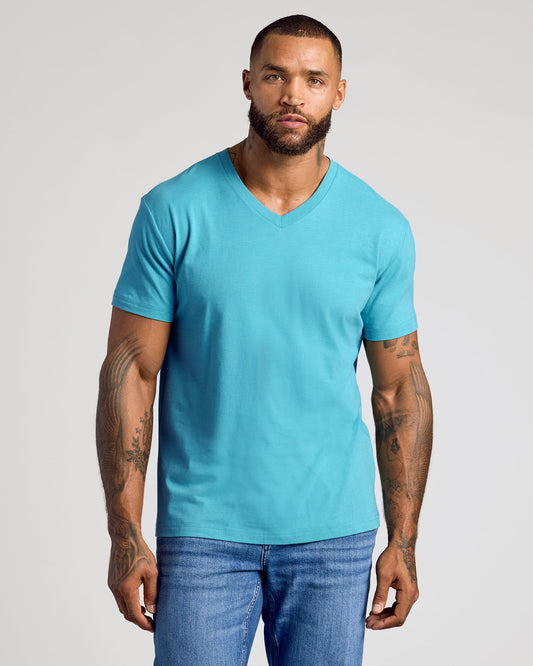 Dark Heather Harbor Classic V-Neck