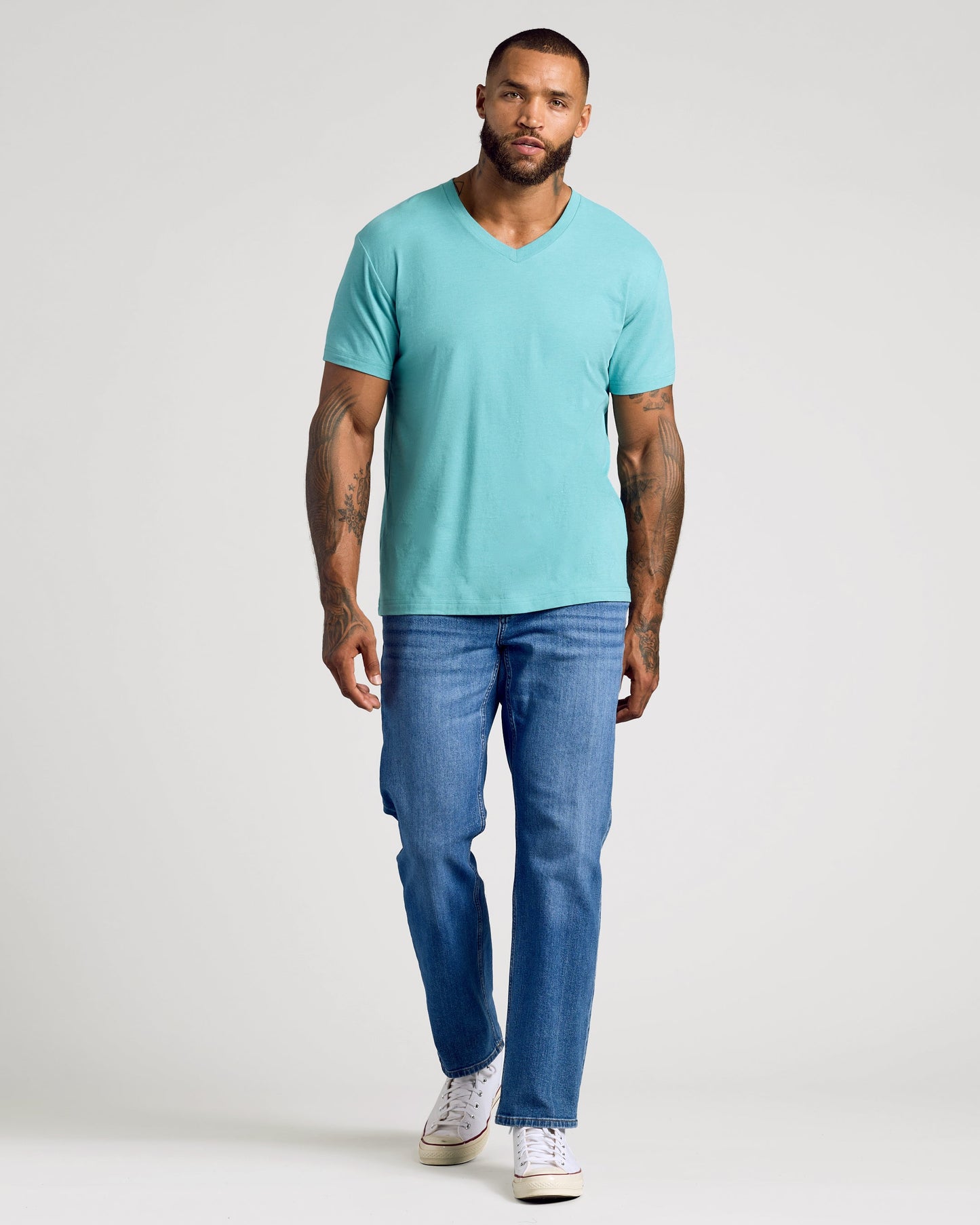 Dark Heather Oceanic V-Neck Tee