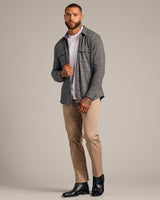 Heather Black Shirt Jacket