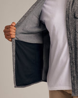 Heather Black Shirt Jacket