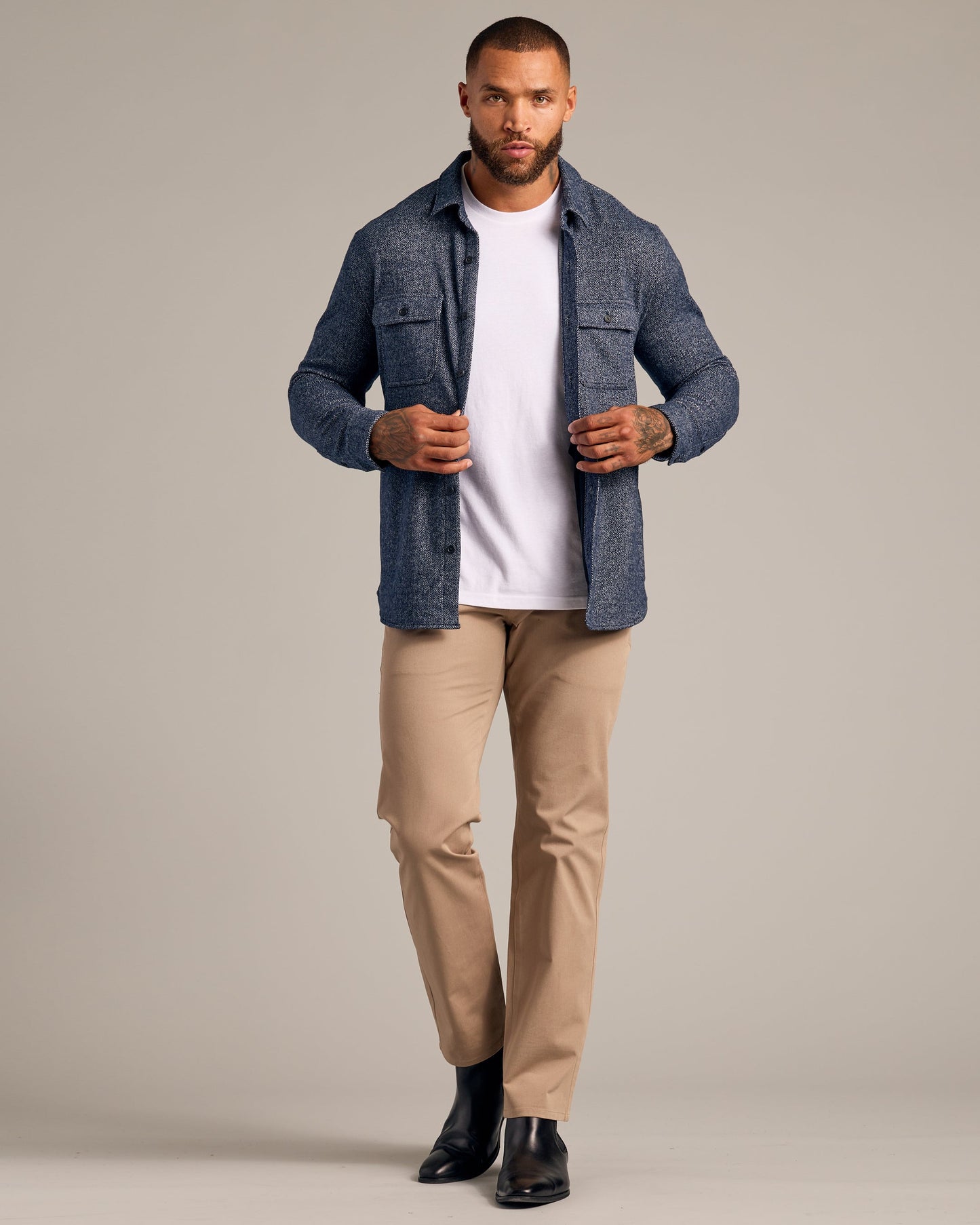 Navy Shirt Jacket