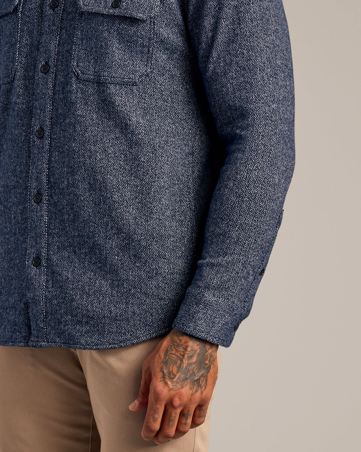 Navy Shirt Jacket