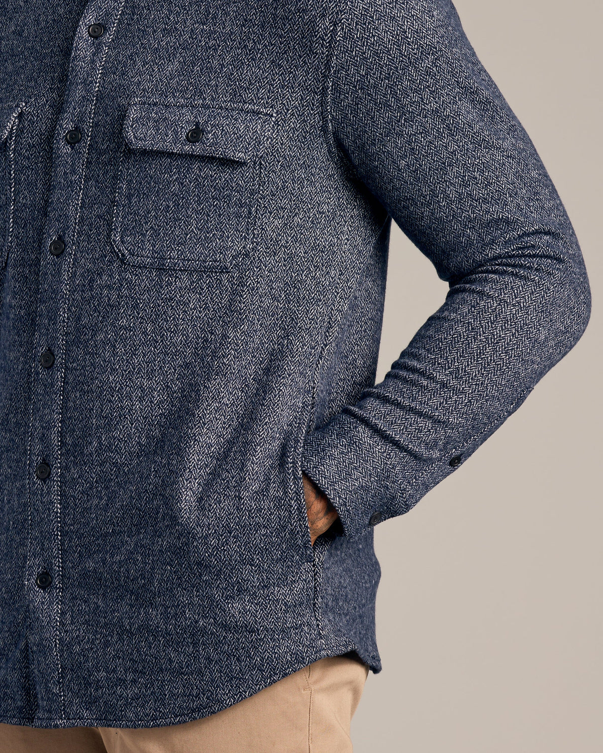 Navy Shirt Jacket