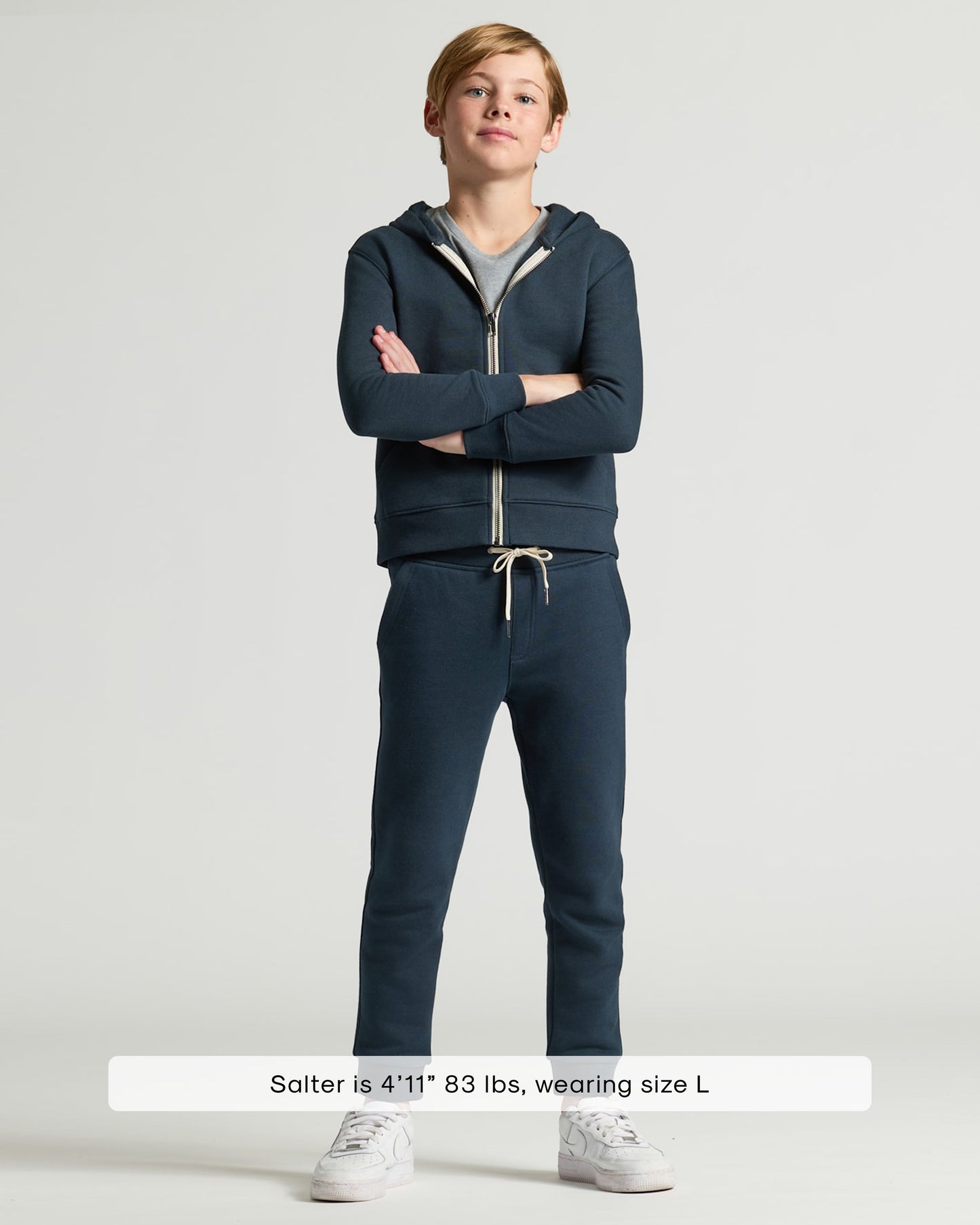 Boys' Navy Fleece Jogger