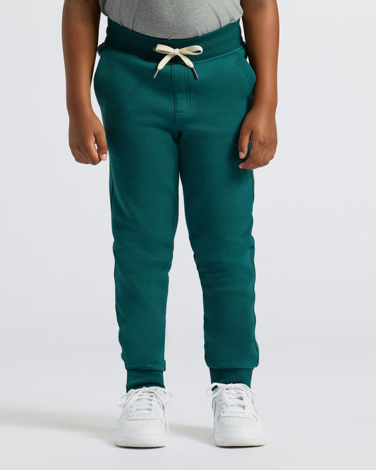 Boys' Deep Emerald Fleece Jogger