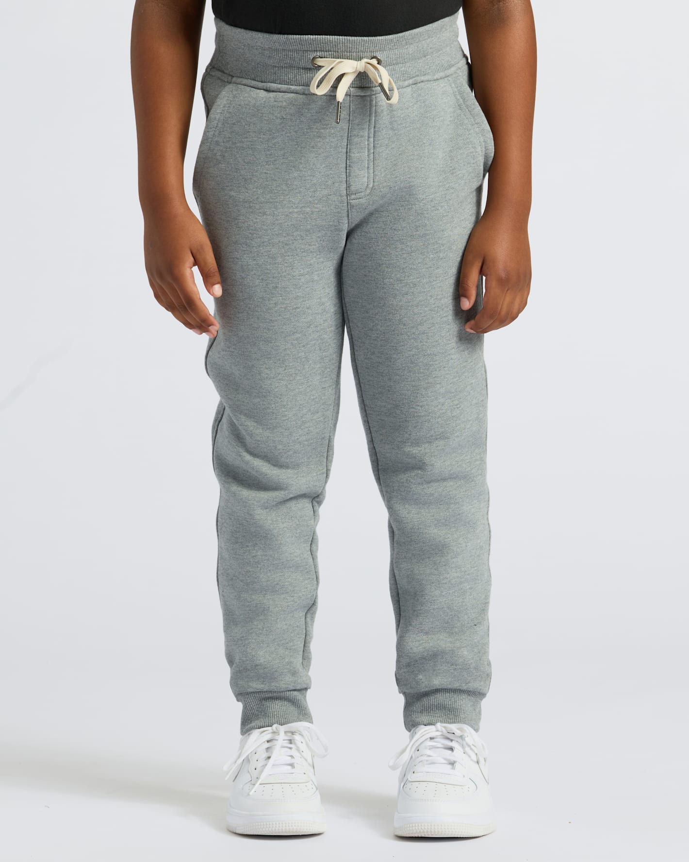 Boys' Medium Heather Gray Fleece Jogger