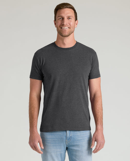 Charcoal Heather Gray Classic Crew Neck