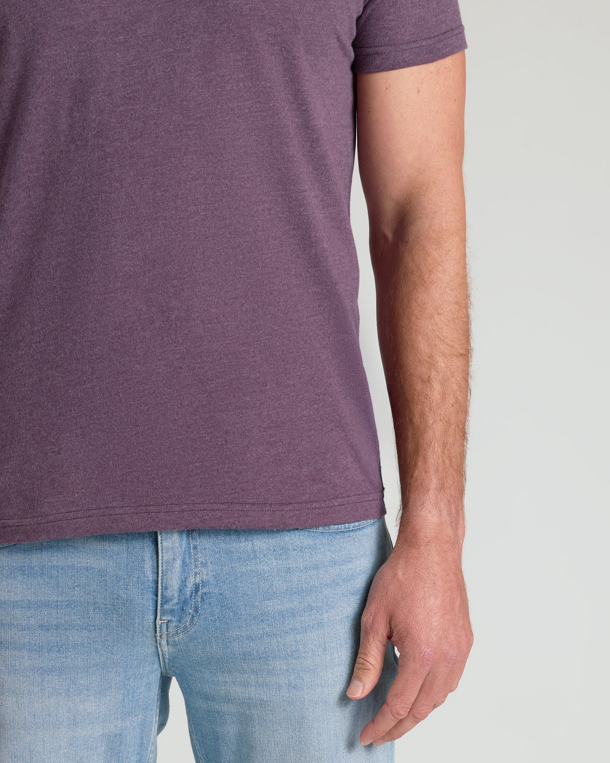 Dark Heather Plum Classic Crew Neck