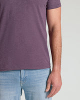 Dark Heather Plum Classic Crew Neck