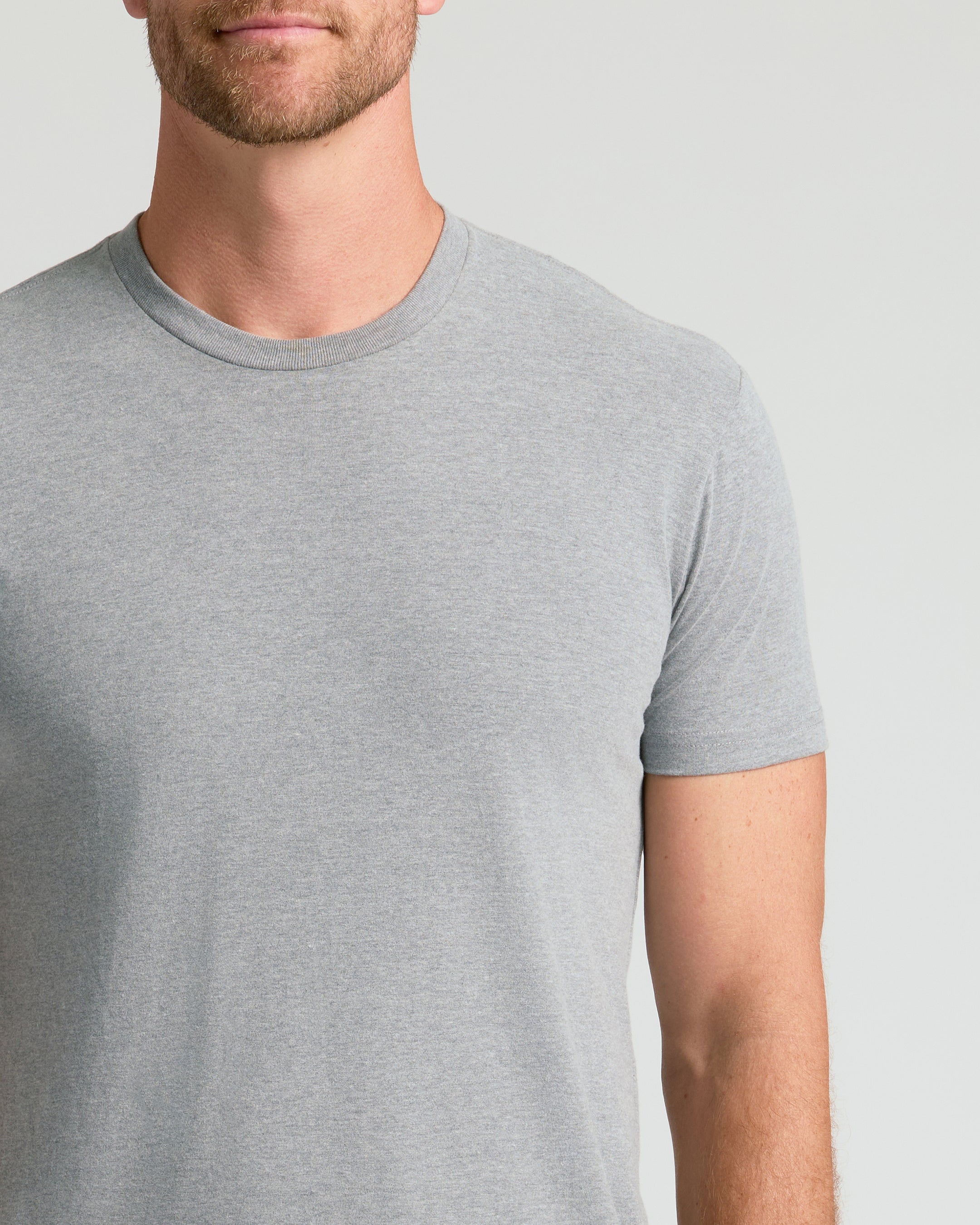 Tシャツ・カットソー SATUR Classic crew neck half knit melange grey SA252MKT03MG M3178R_02910_b1_s1_a1_m214.jpg