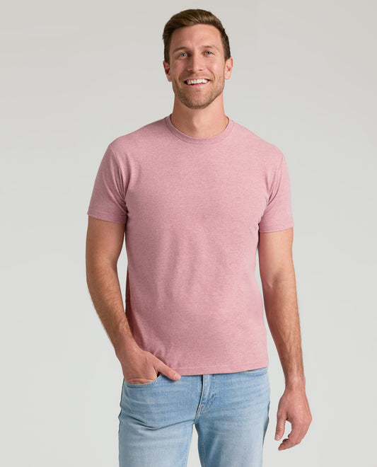 Light Heather Boysenberry Classic Crew Neck