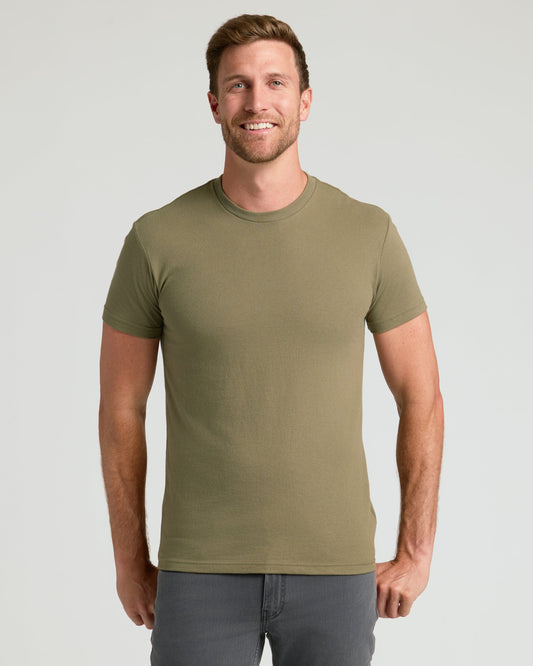 Military Green Classic Crew Neck