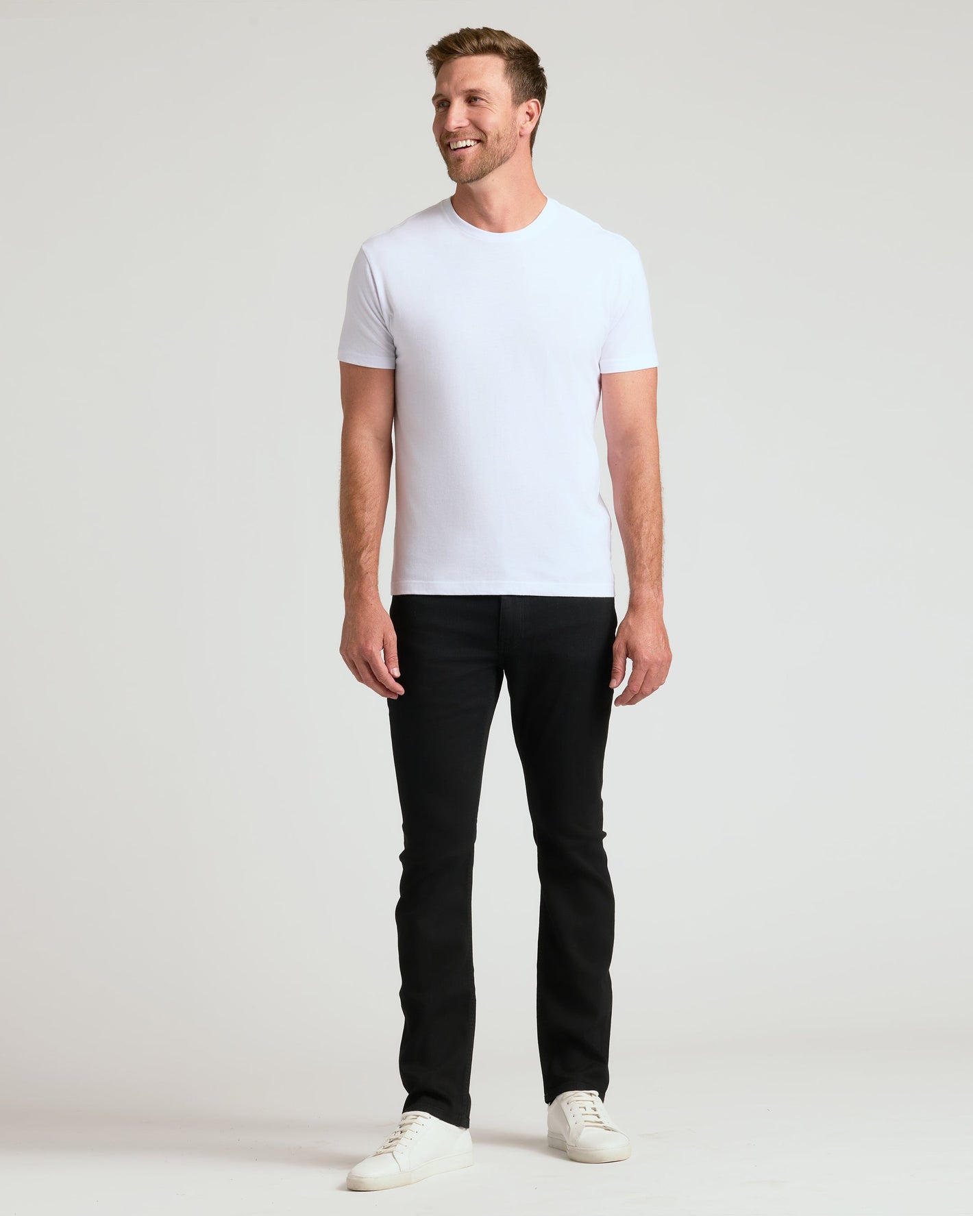 White Classic Crew Neck